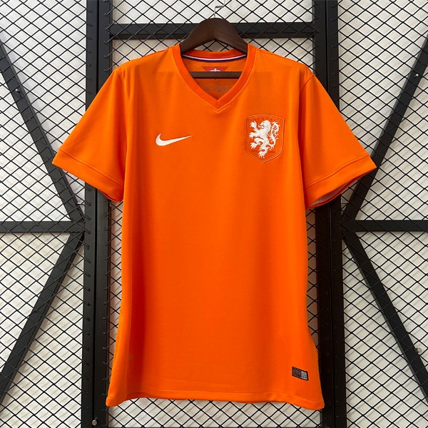 Tailandia Camiseta Países Bajos Replica Primera Ropa Retro 2014